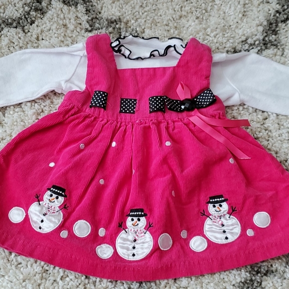 Bonnie Baby Other - Bonnie Baby Snowman Dress and Onesie